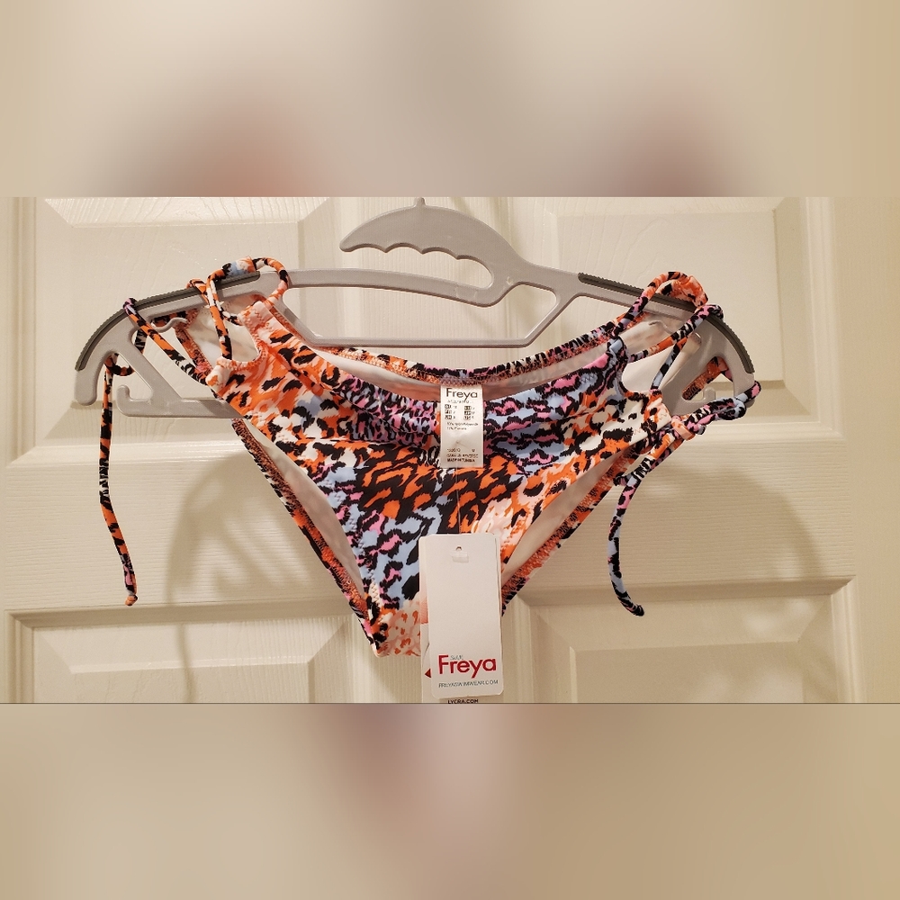 NWT Freya Serengeti Haze Side Tie Bikini Bottoms - S
